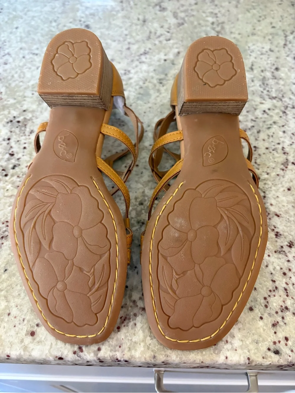 boc Tan Strappy Cage Gladiator Sandals